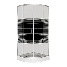 Душевая кабина INSANA Geja Black Line (RC) 90х90х205 низкий поддон ( А0059251 )