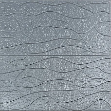 Панель 3D 690х710х5мм Срібло SW-00001951