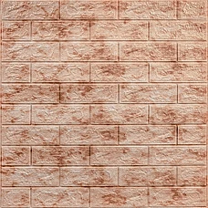 Декоративная 3D панель самоклейка 700x770x5мм Мрамор красный (кирпич) (063) SW-00000035