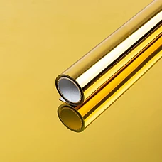 Зеркальная солнцезащитная плёнка для окон Золото 600х3000х0,08мм SW-00002720