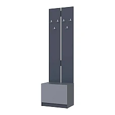 Вешалка с тумбой для обуви Doros Сола Графит / Серый 60х40х215 см DRS-011740 (44900343)