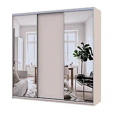 Шафа-купе Doros Сіті Лайт Кашемір 1 ДСП / 2 дзеркала 225х60х225 (80736380)