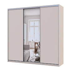 Шафа-купе Doros Сіті Лайт Кашемір 2 ДСП/1 зеркало 225х60х225 (80736383)