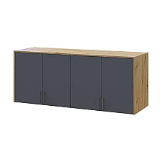Антресоль высокая Doros Ронди Дуб Артизан/Графит 4 ДСП 160х52х65 (DRS-011907)