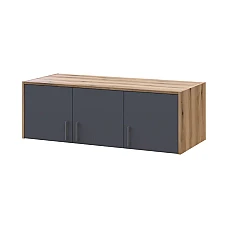 Антресоль Doros Ронди Дуб Артизан/Графит 3 ДСП 121х52х41 DRS-011605 (80737822)
