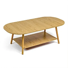 Столик кофейный овальный 120х60х41,5см WOOD BROWN SW-00003363