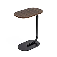 Столик приставной овальный 45х28х59см Walnut wood SW-00003367