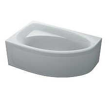 Ванна акрилова асиметрична ELLA 160x100 L + ноги + екран під ванну ( А0045127 )