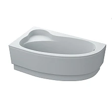 Ванна акрилова асиметрична GLORIA 160x90 L + ноги + екран під ванну ( А0045130 )