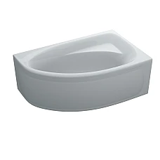 Ванна акрилова асиметрична ELLA 160x100 R + ноги + екран під ванну ( А0045128 )
