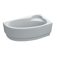 Ванна акрилова асиметрична GLORIA 160x90 R + ноги + екран під ванну ( А0045129 )