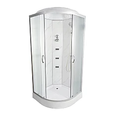 Гидробокс TKF100/1 Белый оникс WG 100х100x215 низкий поддон ( А0046385 )