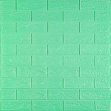 3D панель самоклеющаяся 700x770x3мм кирпич Мята (012-3) SW-00000233