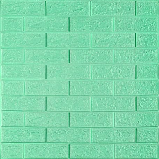 3D панель самоклеющаяся 700x770x5мм кирпич Мята (012-5) SW-00000148