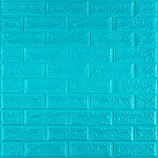 3D панель самоклеющаяся 700х770х5мм кирпич Бирюза (002-5) SW-00000084