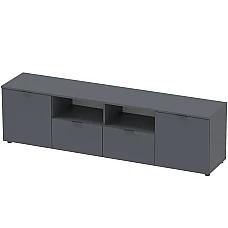 Тумба под ТВ Doros Рон 4 180х38х50 см Графит (DRS-011299)