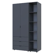 Комплект шкафов для одежды Doros Гелар (2 шт.) 115,7х49,5х203,4 см Графит (DRS-011145)
