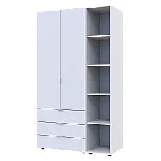 Комплект шкафов для одежды Doros Гелар (2 шт.) 115,7х49,5х203,4 см Белый (DRS-011176)